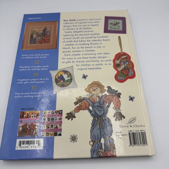 Cross Stitch Celebrations Month By Month Book By Sue Cook Hardcover - Picture 2 of 6